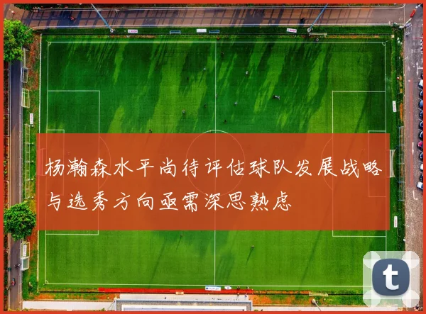 杨瀚森水平尚待评估球队发展战略与选秀方向亟需深思熟虑